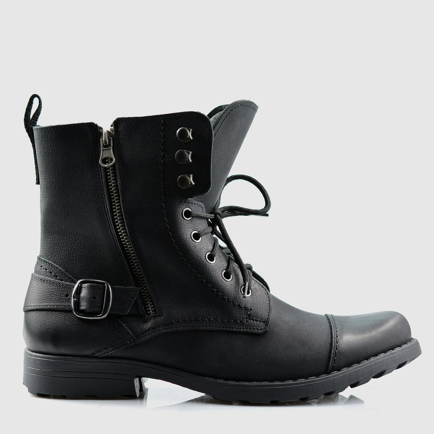 Handmade Black Leather Men's Boots – Alex