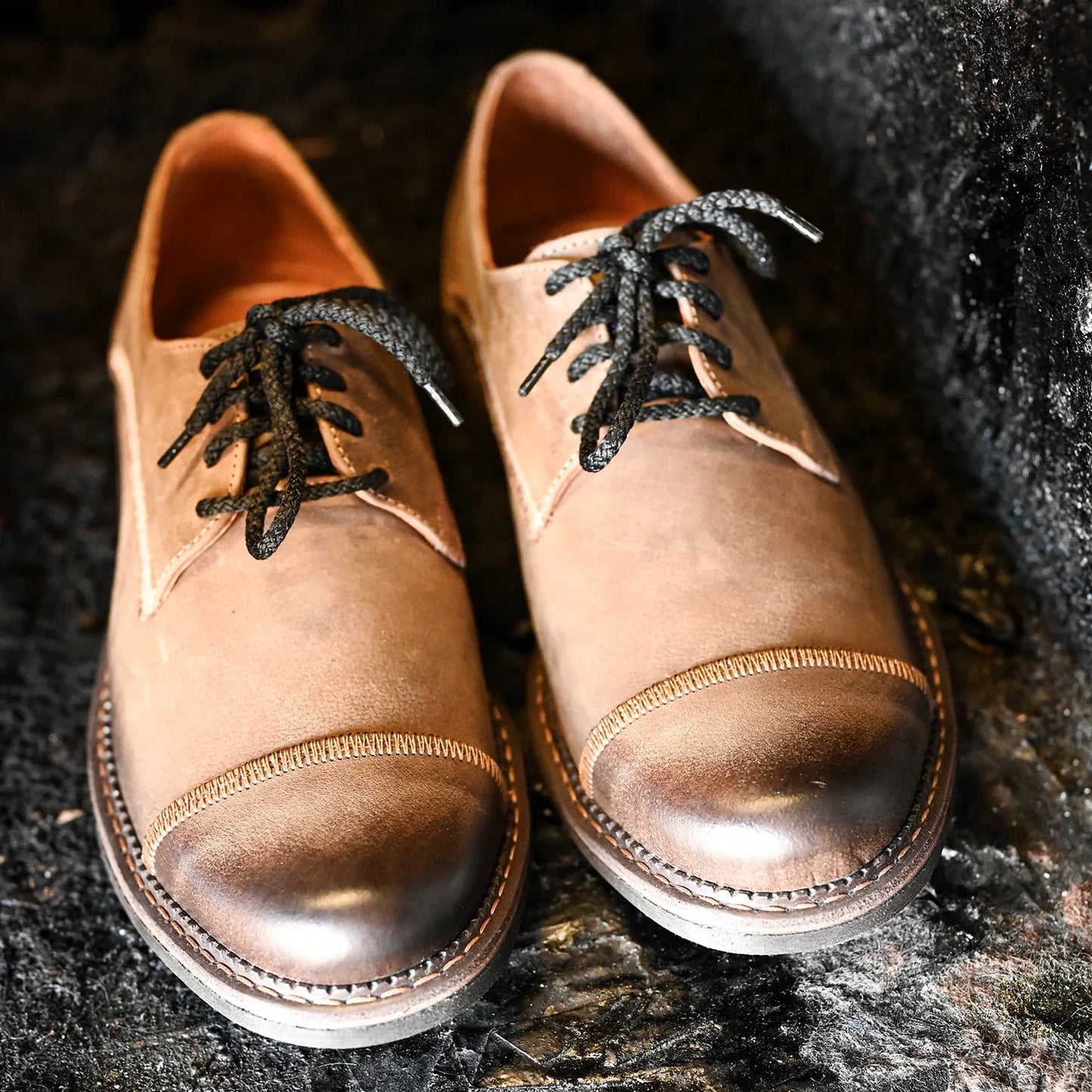Brown Leather Men’s Derby Shoes – Mauro | KarolShoes