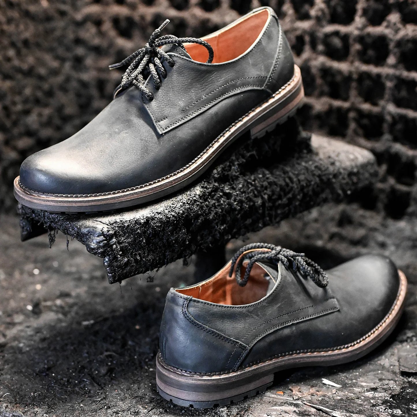 Black Leather Men’s Derby Shoes – Aldo | KarolShoes