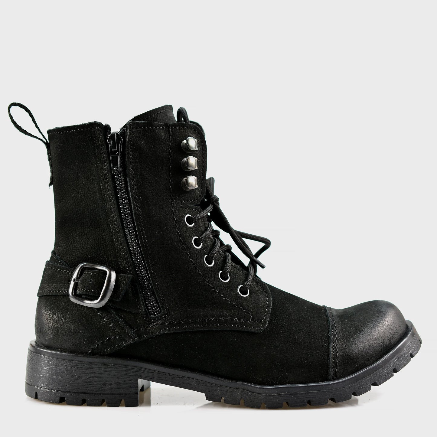 Black Leather Women’s Ankle Boots – Aria | KarolShoes