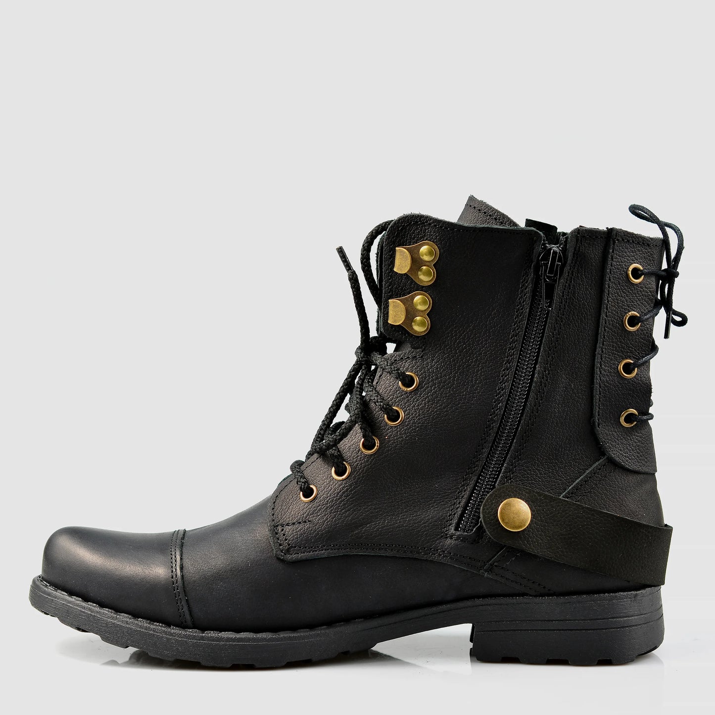 Handmade Black Leather Men’s Boots – Maron | KarolShoes