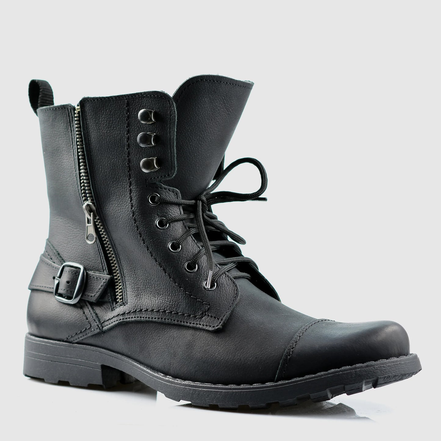 Handmade Black Leather Men's Boots – Alex