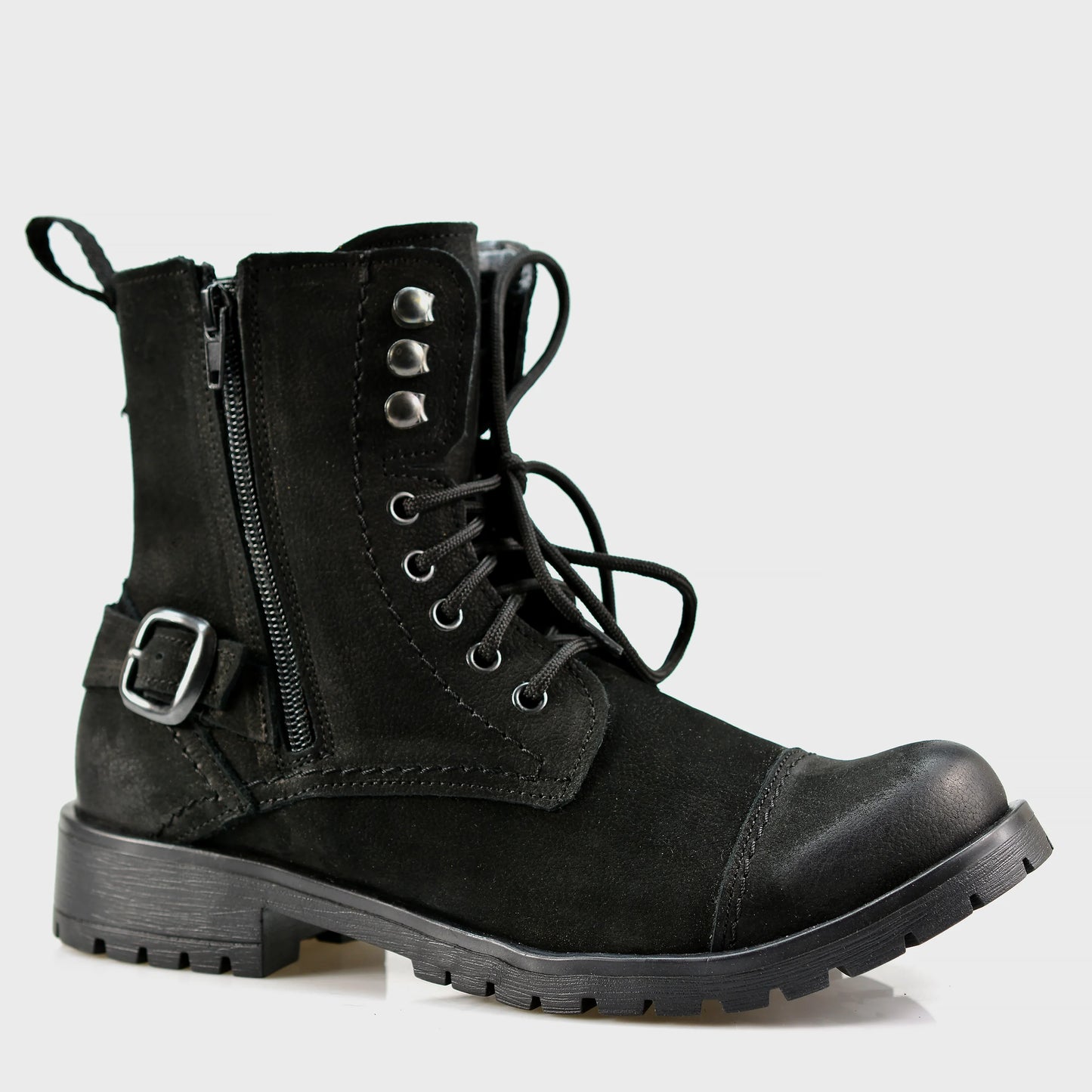 Black Leather Women’s Ankle Boots – Aria | KarolShoes