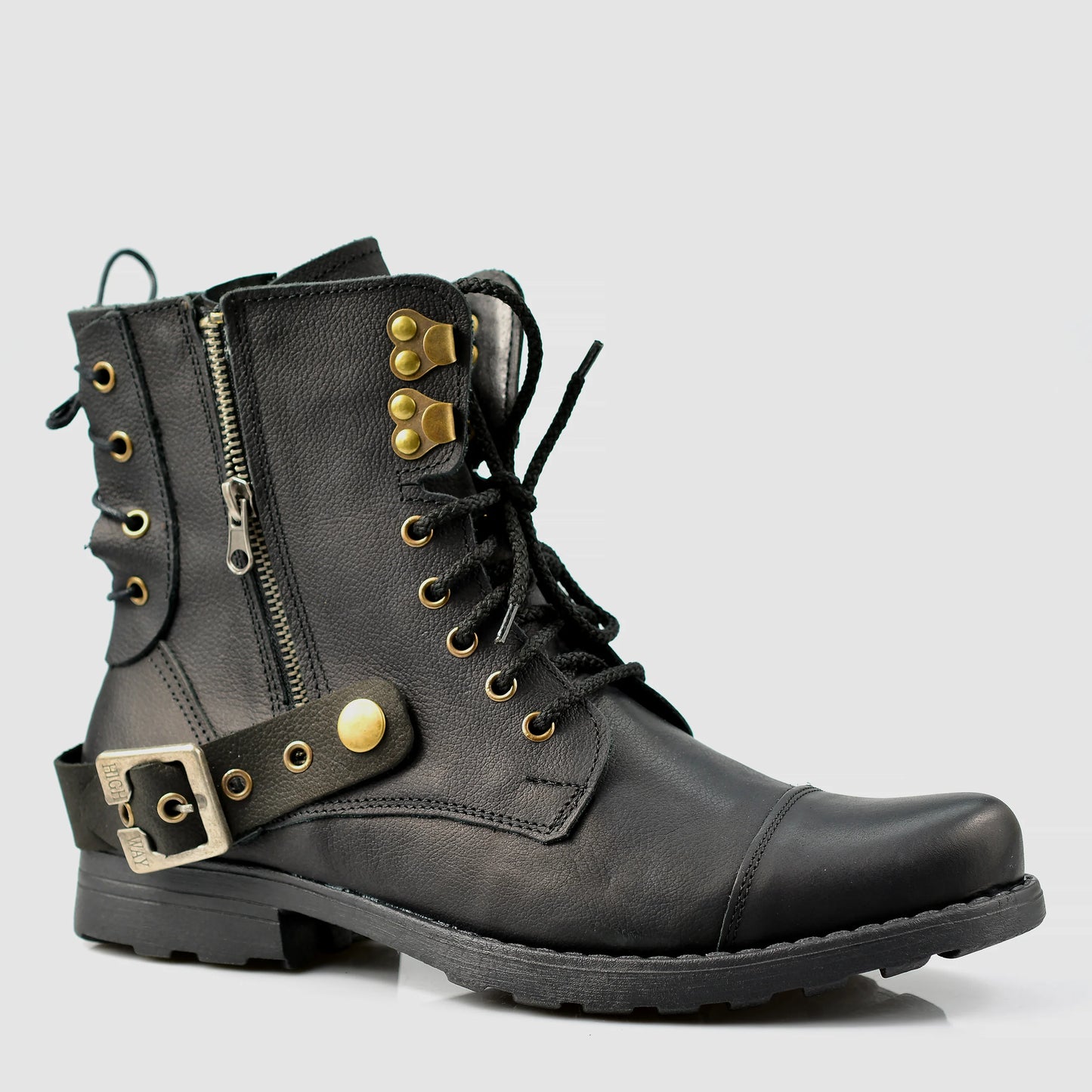 Handmade Black Leather Men’s Boots – Maron | KarolShoes