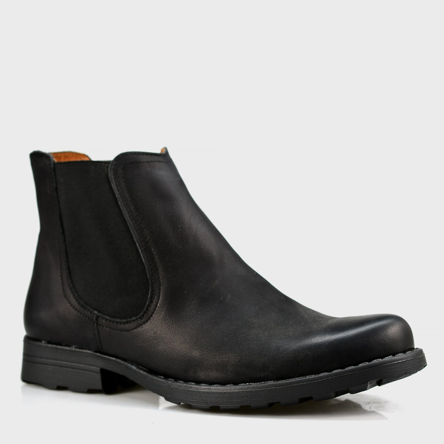 Handmade Black Leather Chelsea Boots – York | KarolShoes