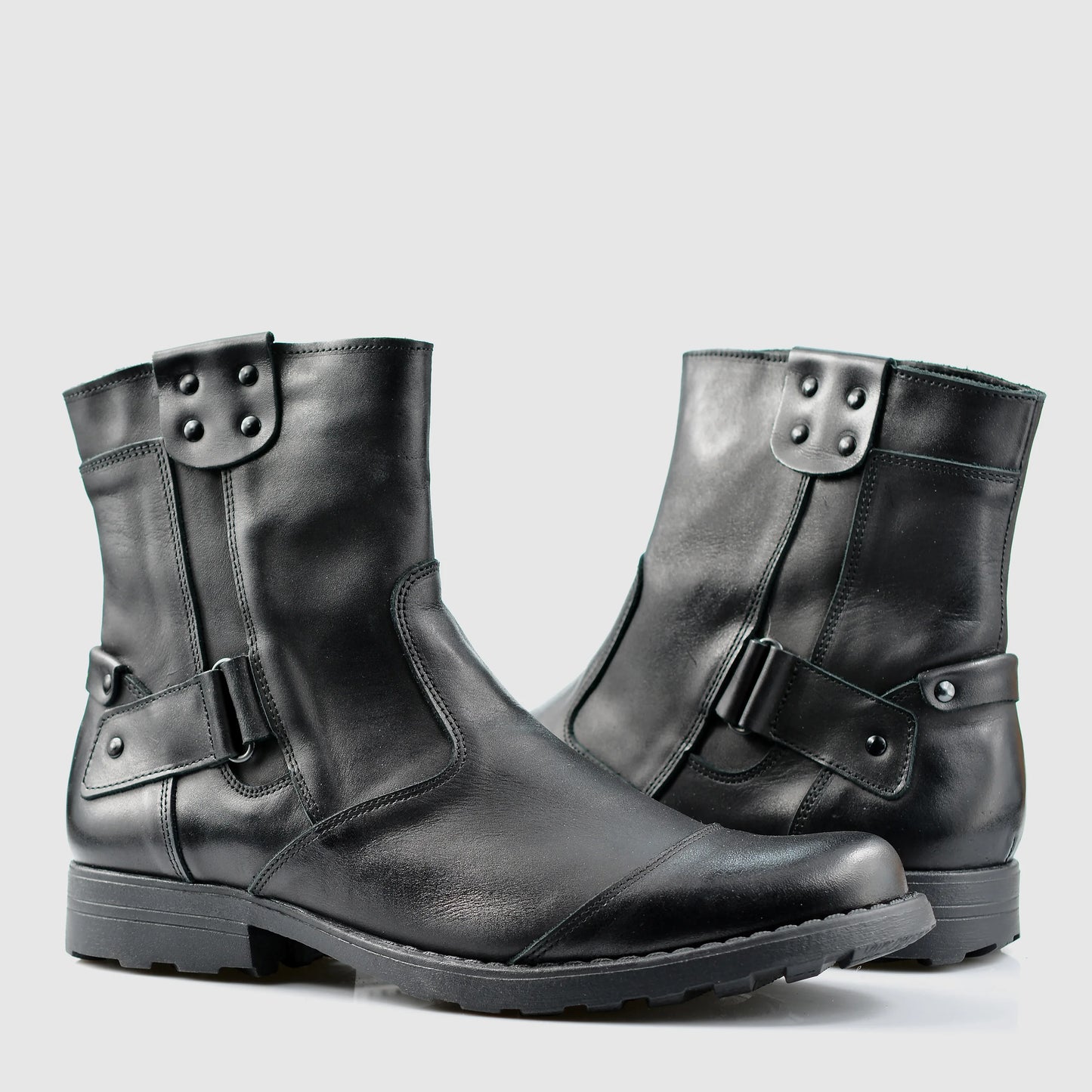 Handmade Black Leather Men’s Chelsea Boots – Casual | KarolShoes