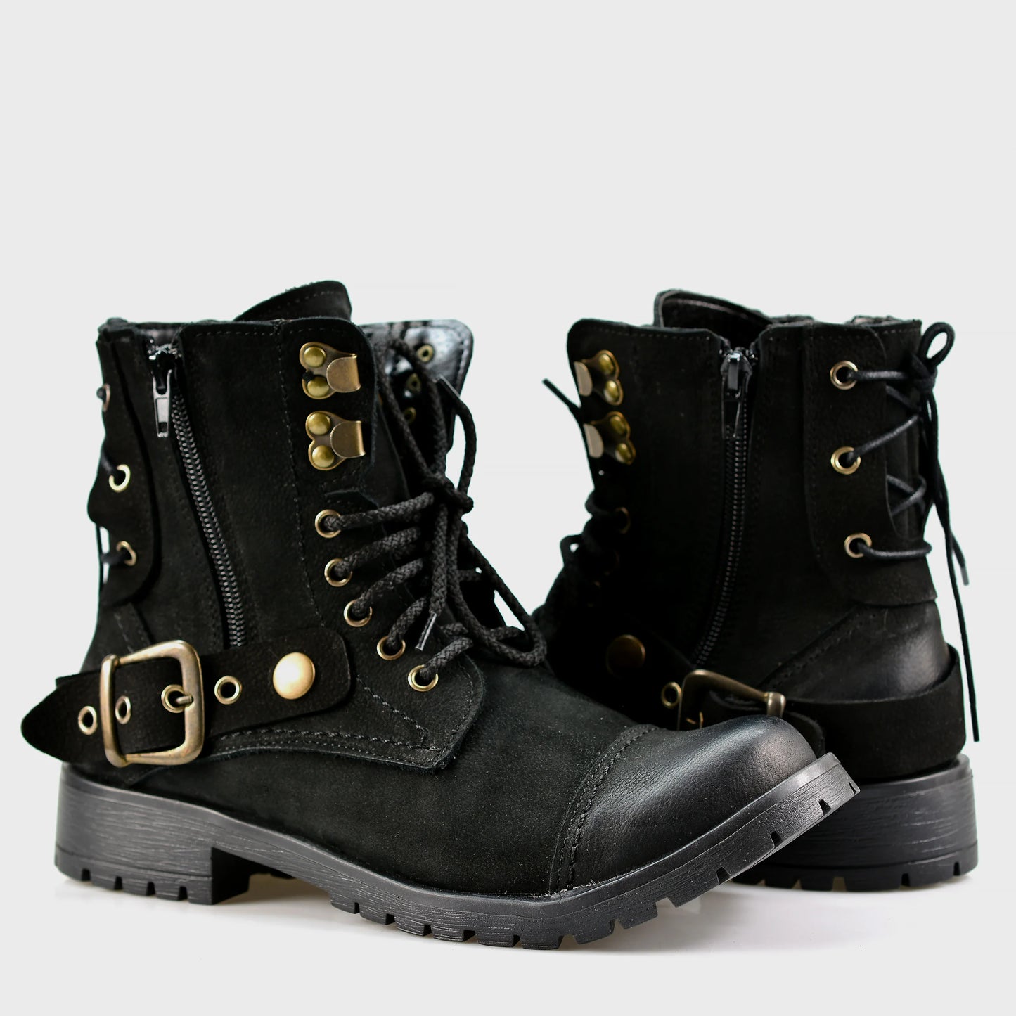 Black Leather Women’s Ankle Boots – Elira | KarolShoes