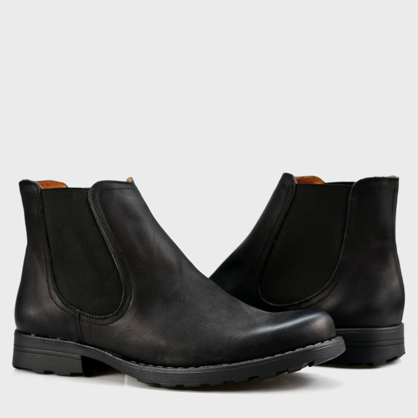 Handmade Black Leather Chelsea Boots – York | KarolShoes