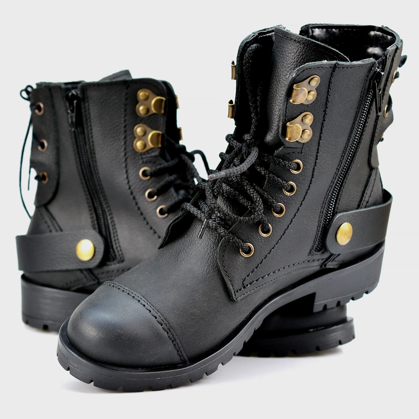 Black Leather Women’s Ankle Boots – Mora | KarolShoes