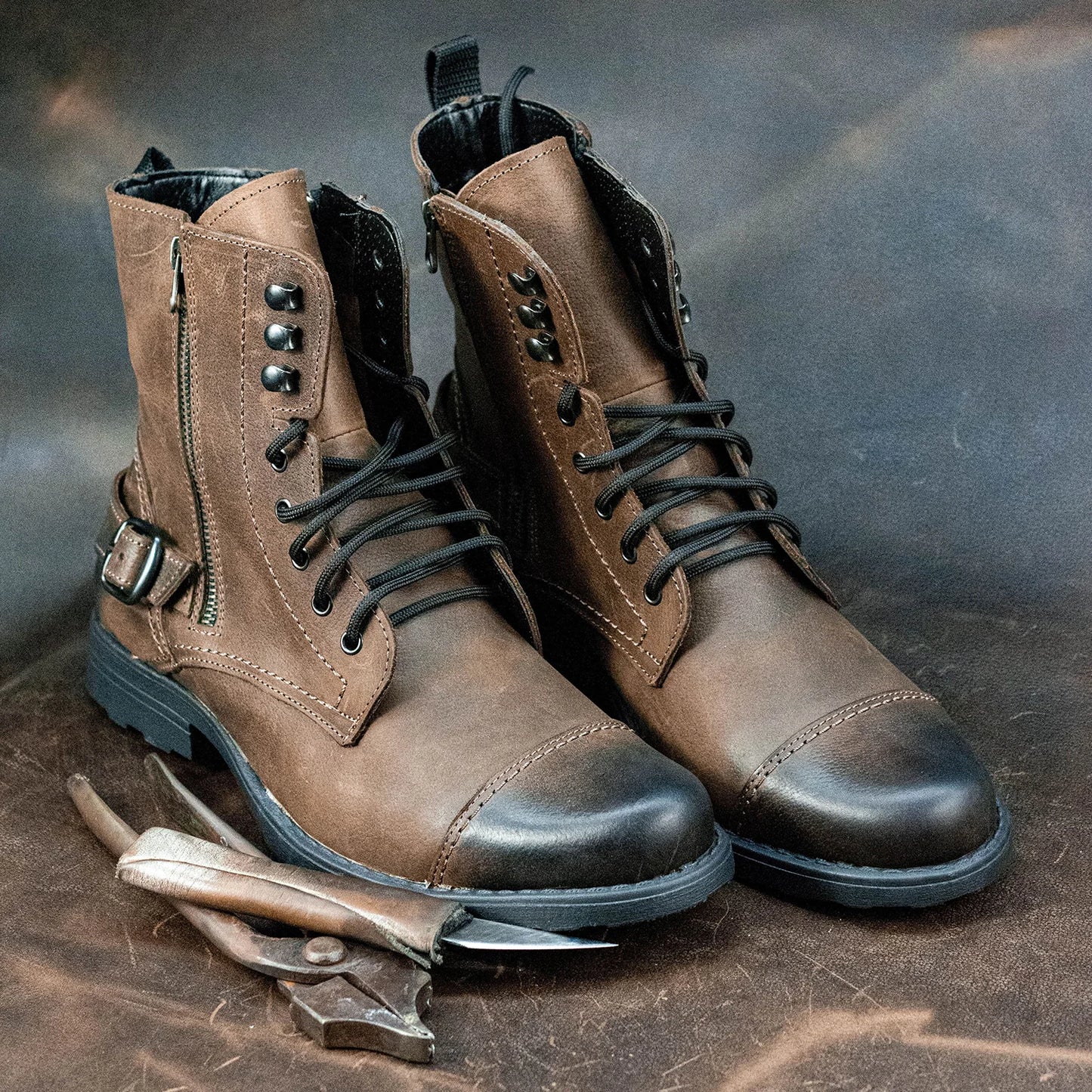Bottes en cuir pour homme Alex faites à la main