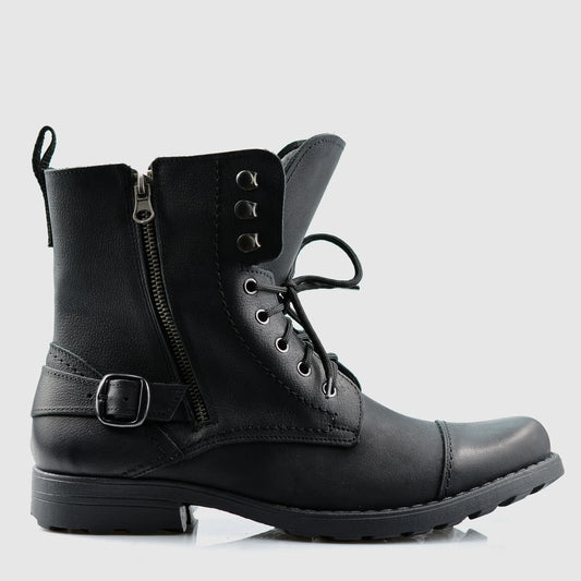 Handmade Black Leather Men's Boots – Alex