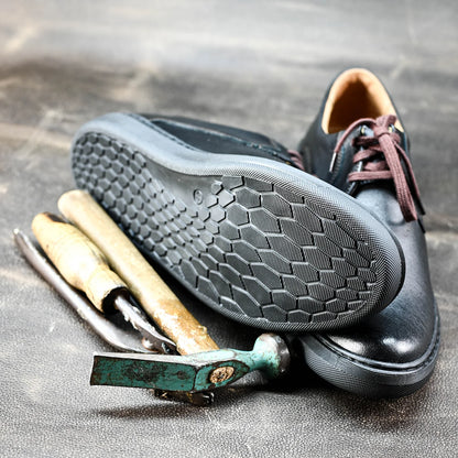 Black Leather Men’s Casual Shoes – Luca | KarolShoes