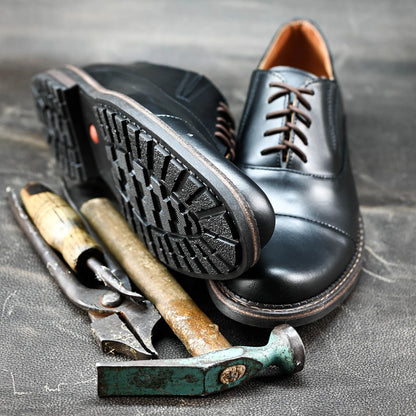 Black Leather Men’s Derby Shoes – Enzo | KarolShoes