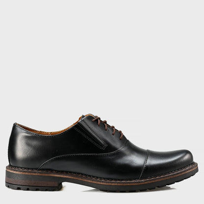 Black Leather Men’s Derby Shoes – Enzo | KarolShoes