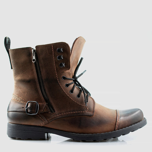 Handmade Leather Mans Boots Alex Brown