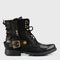 Czarne skórzane buty motocyklowe męskie – Chad | Jordan Handmade Shoes – zdjęcie 1