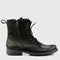 Czarne skórzane buty motocyklowe męskie – Classic | Jordan Handmade Shoes – zdjęcie 1