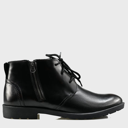 Handmade Black Leather Men’s Boots – Raven | KarolShoes