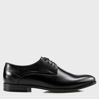 Black Leather Men’s Derby Shoes – Milano | KarolShoes