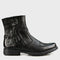 Czarne skórzane buty motocyklowe męskie – Bruce | Jordan Handmade Shoes – zdjęcie 1