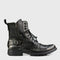 Czarne skórzane buty motocyklowe męskie – Jimy | Jordan Handmade Shoes – zdjęcie 1