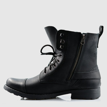 Handmade Black Leather Men's Boots – Alex