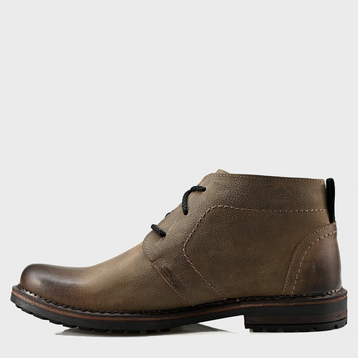 Braune handgefertigte Herren-Chukka-Boots aus Leder – Hawk | KarolShoes