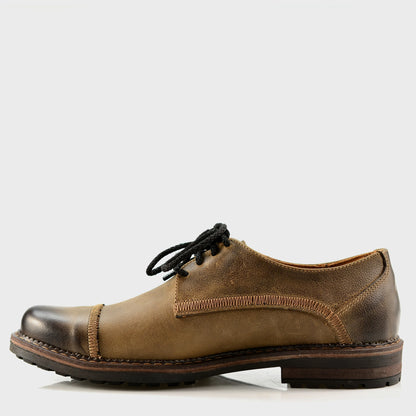 Brown Leather Men’s Derby Shoes – Mauro | KarolShoes