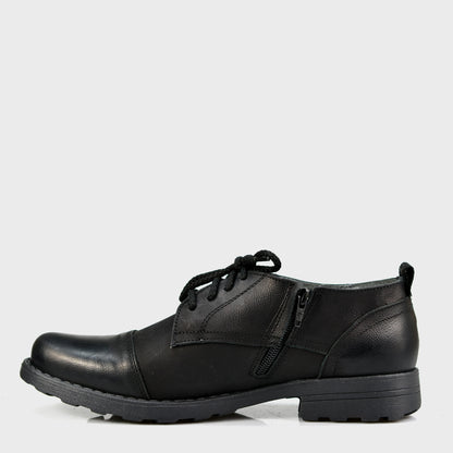 Black Leather Men’s Derby Shoes – Paul | KarolShoes