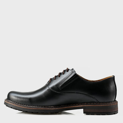 Black Leather Men’s Derby Shoes – Dario | KarolShoes