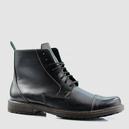 Handgefertigte Schwarze Herren-Lederstiefel – Classic | KarolShoes