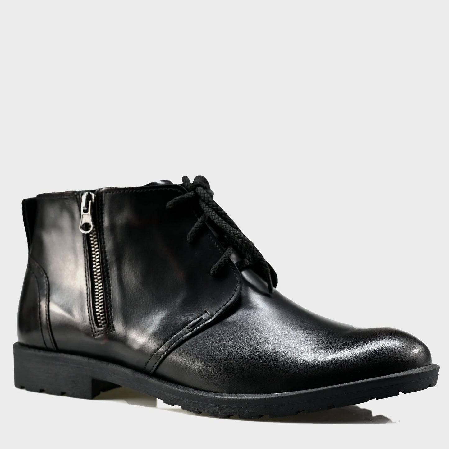 Handmade Black Leather Men’s Boots – Raven | KarolShoes