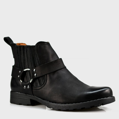 Handmade Black Leather Cowboy Boots – Aston | KarolShoes