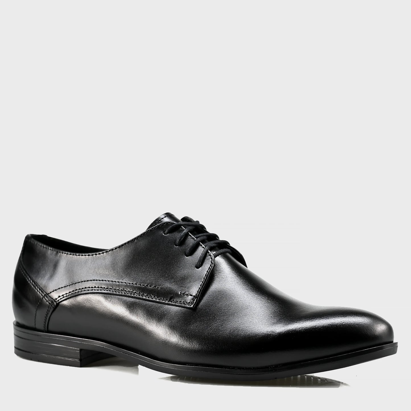 Black Leather Men’s Derby Shoes – Milano | KarolShoes