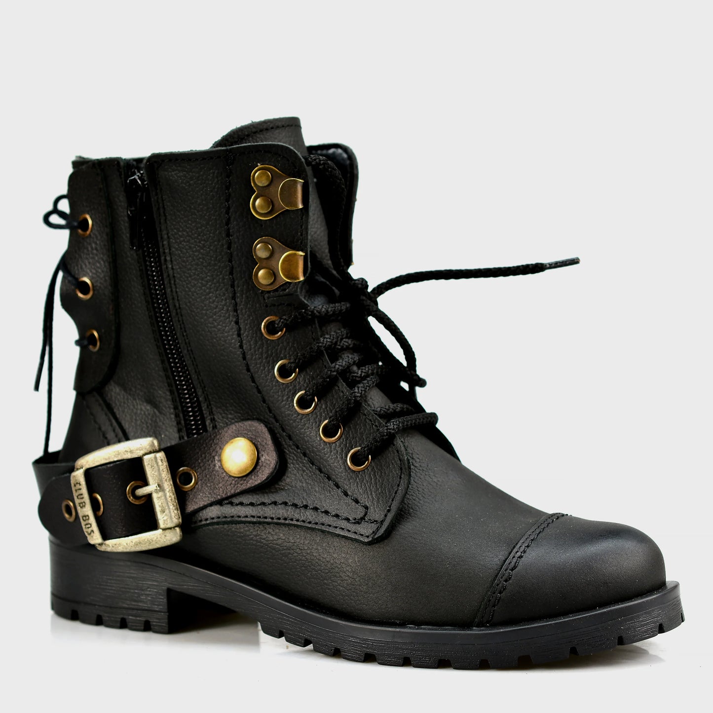 Black Leather Women’s Ankle Boots – Mora | KarolShoes