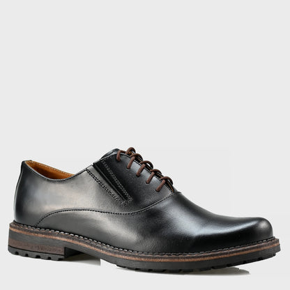 Black Leather Men’s Derby Shoes – Dario | KarolShoes