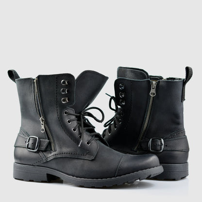 Handmade Black Leather Men's Boots – Alex