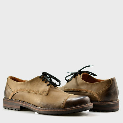 Brown Leather Men’s Derby Shoes – Mauro | KarolShoes