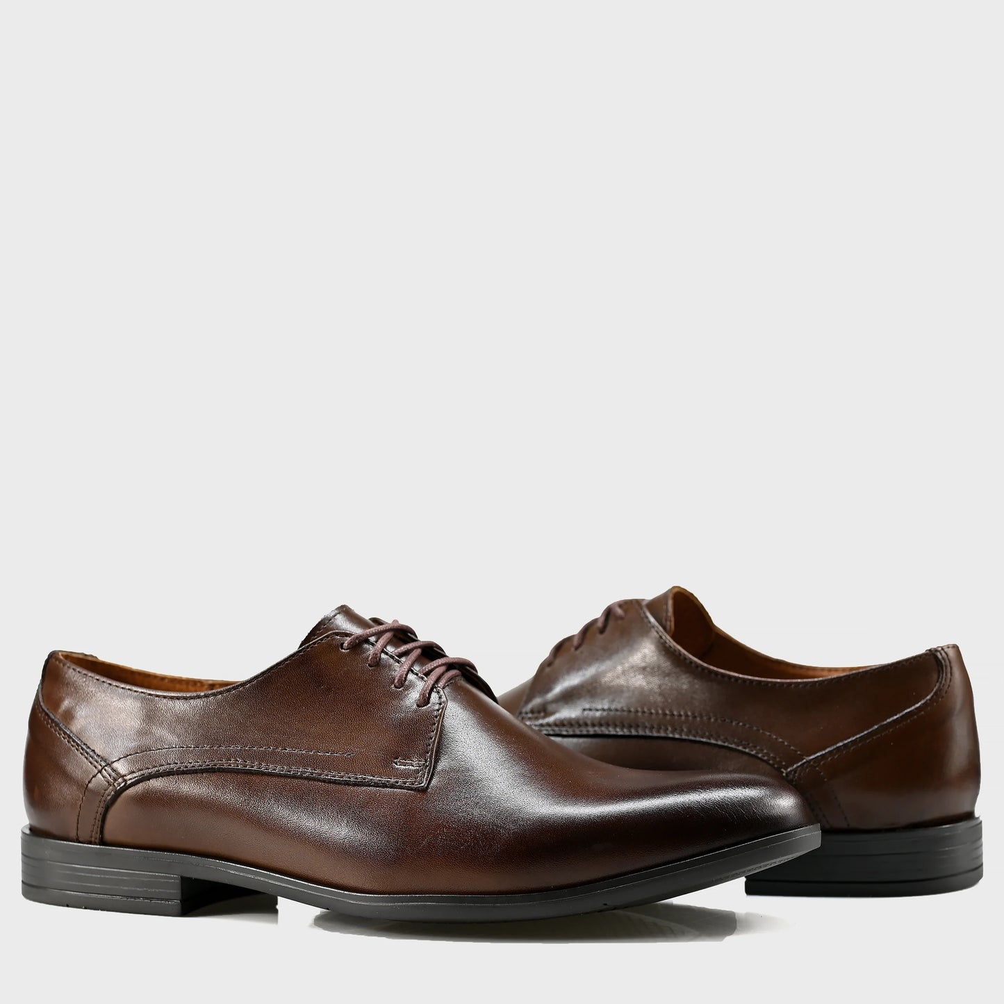 Brown Leather Men’s Derby Shoes – Milano | KarolShoes