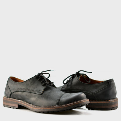 Black Leather Men’s Derby Shoes – Mauro | KarolShoes