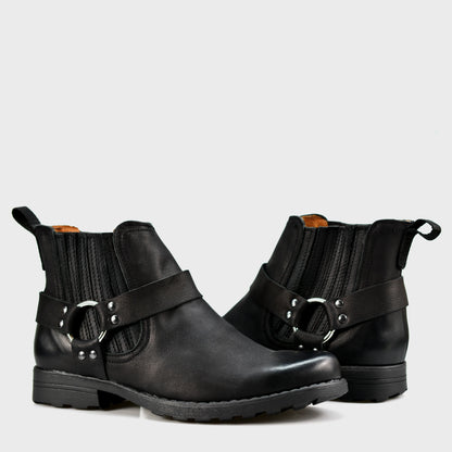 Handmade Black Leather Cowboy Boots – Aston | KarolShoes