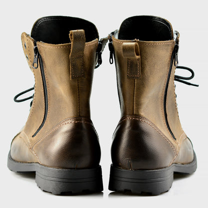 Handgefertigte Braune Herren-Lederstiefel – Elegant | KarolShoes