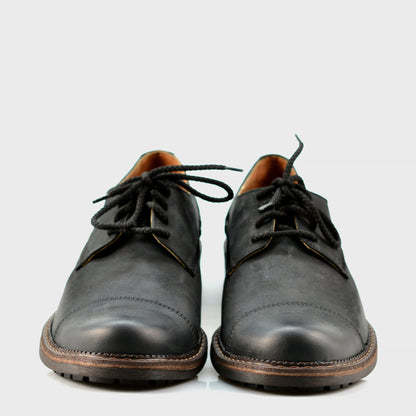 Black Leather Men’s Derby Shoes – Mauro | KarolShoes