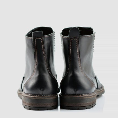 Handgefertigte Schwarze Herren-Lederstiefel – Classic | KarolShoes