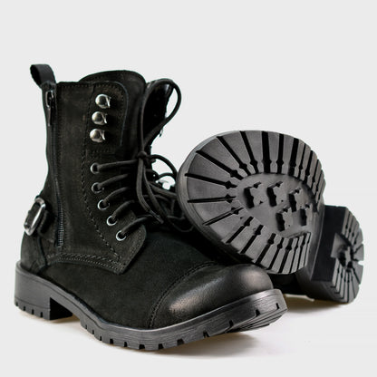 Black Leather Women’s Ankle Boots – Aria | KarolShoes