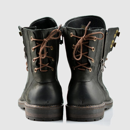 Pánské boty Marc – ručně šité černé kožené šněrovací boty | KarolShoes