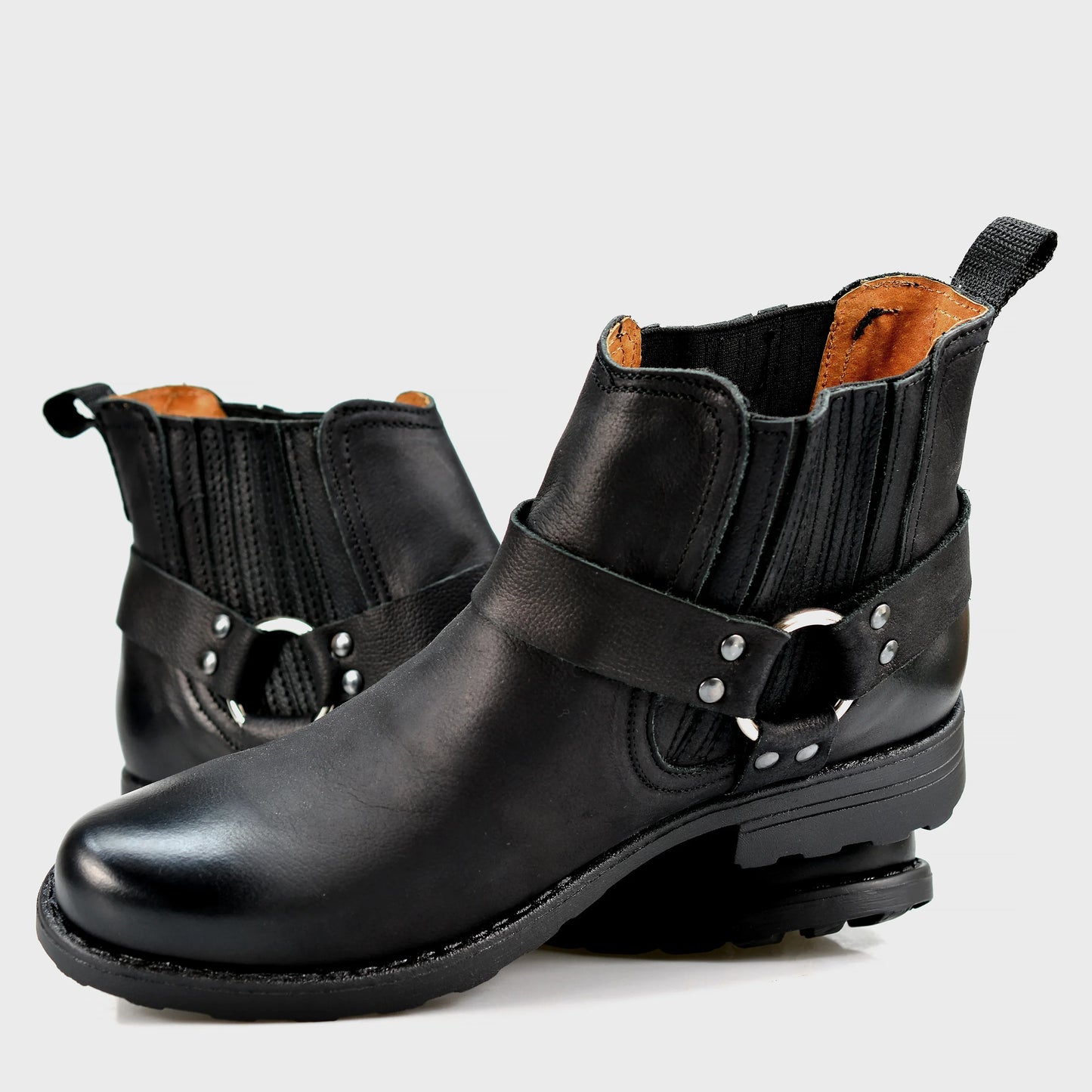 Handmade Black Leather Cowboy Boots – Aston | KarolShoes