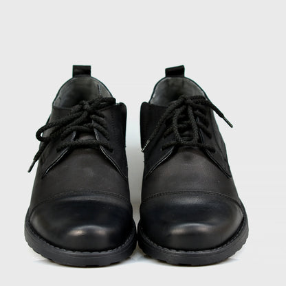 Black Leather Men’s Derby Shoes – Paul | KarolShoes
