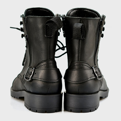 Black Leather Women’s Ankle Boots – Alexa | KarolShoes