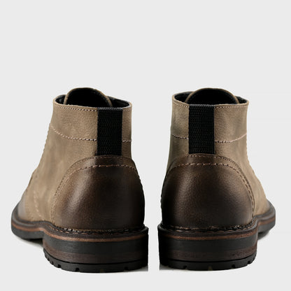 Braune handgefertigte Herren-Chukka-Boots aus Leder – Hawk | KarolShoes